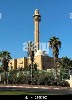 View of Hassan Bek mosque also known as the Hasan Bey Mosque built in 1916 located on the road to Jaffa in Tel Aviv Israel Stock Photo