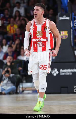 Nemanja Nedovic of Crvena Zvezda Meridianbet Belgrade competes against ...