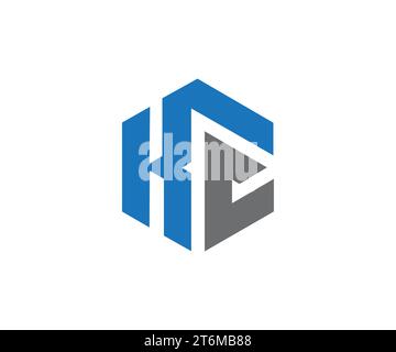 KC letter logo design vector Stock Vector