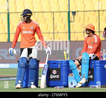 November 11, 2023, Bangalore, Karnataka, INDIA: ICC Menâ€™s Cricket World Cup INDIA 2023: .Practice session of NZ, India & Ireland took place today. Some pics from the same. Subnam Gill (Credit Image: © Seshadri Sukumar/ZUMA Press Wire) EDITORIAL USAGE ONLY! Not for Commercial USAGE! Stock Photo