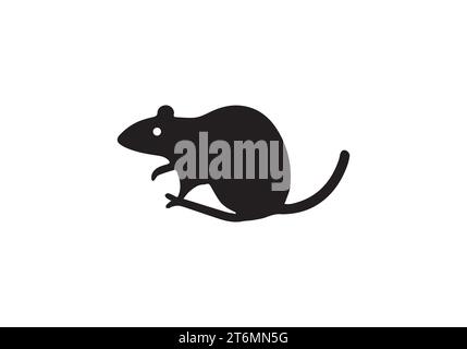 Bamboo Rat minimal style  icon illustration design Stock Vector