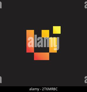 letter b gradient open box carton logo vector Stock Vector