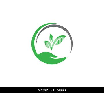 Tree logo design. Minimalist green tree logo symbol Stock Vector Image ...