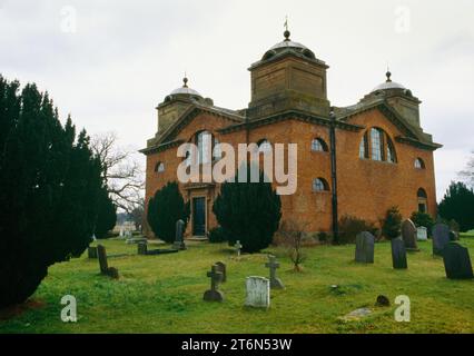 View NE of St James' Church, Great Packington, Warwickshire, England, UK, built 1789-90 by Joseph Bonomi for the 4th Earl of Ayleseford. Stock Photo