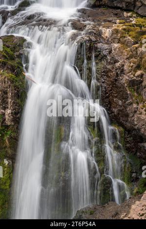 The Sitting Lady Falls near Metchosin, Vancouver Island, British Columbia, Canada, Stock Photo