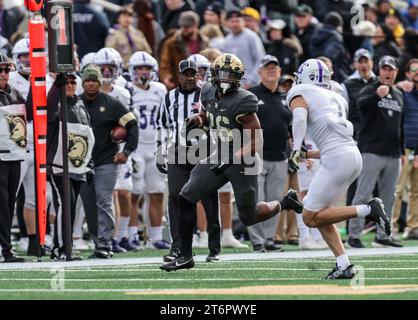 November 11, 2023: Army Black Knights running back Kanye Udoh (26) runs ...