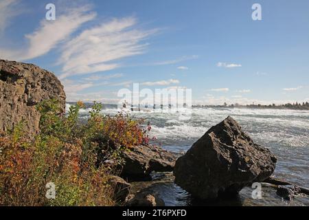 Autumn On Goat Island, USA Stock Photo