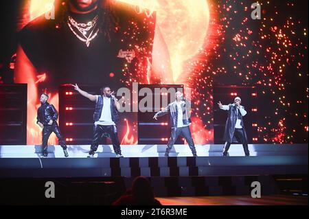 November 11, 2023, Sheffield, South Yorkshire, U.K: JLS ,Performing at Sheffield Utilita Arena ,Sheffield , Uk ,11.11.2023 (Credit Image: © Robin Burns/ZUMA Press Wire) EDITORIAL USAGE ONLY! Not for Commercial USAGE! Stock Photo