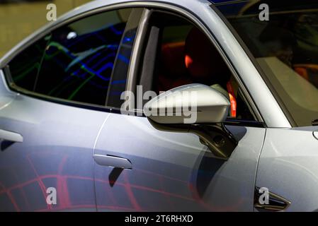 Partial close-up of a beautifully designed new energy vehicle Stock Photo