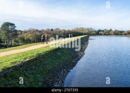 Llanishen reservoir and watersports centre, Cardiff, South Wales Stock Photo