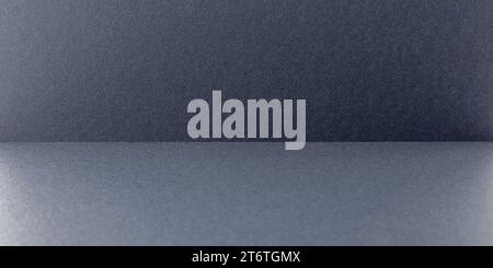 Black paper with selective focus for background texture, realistic dark background wall and table or floor paper texture. Stock Photo