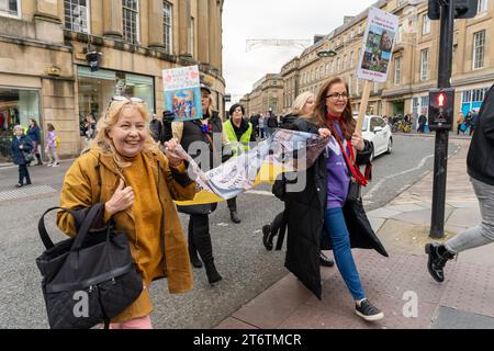 Newcastle upon Tyne, UK. 11th November 2023. Protest appealing for an end to Breed Specific Legislation, as XL Bully breed of dog ownership will become a criminal offence in England and Wales without a certificate of exemption, from 31st January 2024. Credt: Hazel Plater/Ģ����ý Live News Stock Photo