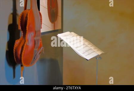 music in the air all over the world makes us spend our time in joy and happiness Stock Photo