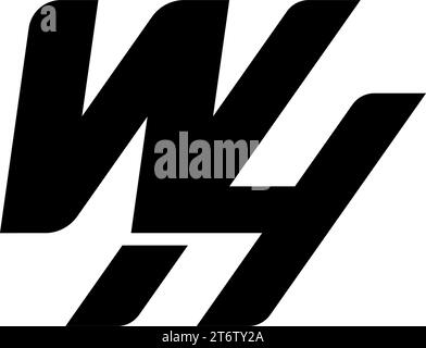 WH logo, WH Monogram, Initial WH Logo, Letter WH logo, Icon, Vector Stock Vector