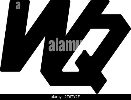 WQ logo, WQ Monogram, Initial WQ Logo, Letter WQ logo, Icon, Vector Stock Vector