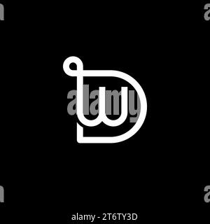 WD DW Logo, DW WD Monogram, Initial WD DW Logo, Letter DW WD Logo, Icon, Vector Stock Vector