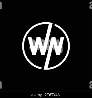 WN logo, WN Monogram, Initial WN Logo, Letter WN logo, Icon, Vector Stock Vector