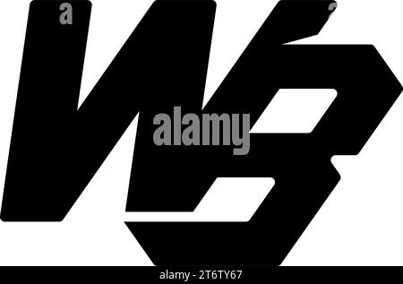 WB logo, WB Monogram, Initial WB Logo, Letter WB logo, Icon, Vector Stock Vector