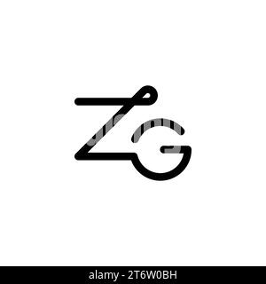 ZG logo, ZG Monogram, Initial ZG Logo, Letter ZG logo, Icon, Vector Stock Vector