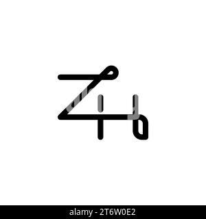 ZH logo, ZH Monogram, Initial ZH Logo, Letter ZH logo, Icon, Vector Stock Vector