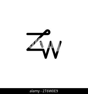 ZW logo, ZW Monogram, Initial ZW Logo, Letter ZW logo, Icon, Vector Stock Vector