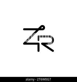 ZR logo, ZR Monogram, Initial ZR Logo, Letter ZR logo, Icon, Vector Stock Vector