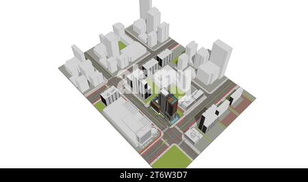 Residential high rise building, Modern skyscraper buildings 3d ...