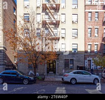 515 West 174th Street in Washington Heights, Manhattan, is a brown brick apartment building designed by Emery Roth, built 1914. Stock Photo