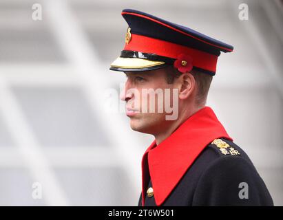 London, UK. November 12th, 2023. The Prince of Wales attending the Remembrance Sunday service at The Cenotaph, Whitehall. Credit: Doug Peters/EMPICS/Alamy Live News Stock Photo