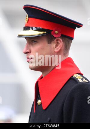 London, UK. November 12th, 2023. The Prince of Wales attending the Remembrance Sunday service at The Cenotaph, Whitehall. Credit: Doug Peters/EMPICS/Alamy Live News Stock Photo