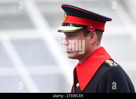 London, UK. November 12th, 2023. The Prince of Wales attending the Remembrance Sunday service at The Cenotaph, Whitehall. Credit: Doug Peters/EMPICS/Alamy Live News Stock Photo