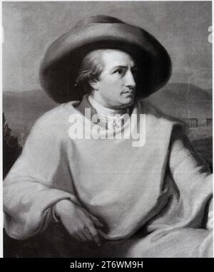 Goethe par Johann Heinrich Wilhelm Tischbein Stock Photo