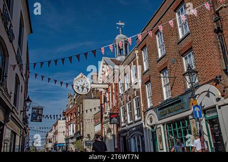 Rochester High Street. Kent. Stock Photo