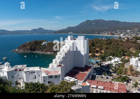 Manzanillo in Mexico: Playa la Audiencia from La Punta Stock Photo