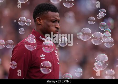 London, UK. 12th November 2023; London Stadium, London, England; Premier League Football, West Ham United versus Nottingham Forest; Mohammed Kudus of West Ham United Credit: Action Plus Sports Images/Alamy Live News Stock Photo