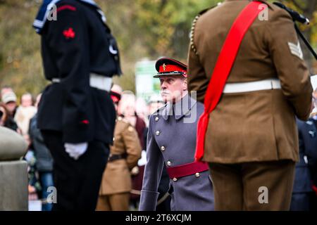 Grimsby, UK. 12th Nov, 2023. Thousands attend the annual Remembrance Sunday service held at Grimsby Cenotaph.12th November 2023 Photo by Jon Corken Credit: Jon Corken/Alamy Live News Stock Photo