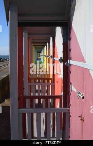 Beach huts Stock Photo