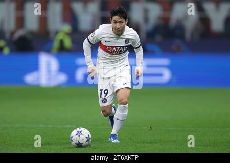 Milan, Italy, 7th November 2023. Kang-In Lee of PSG during the UEFA Champions League match at Giuseppe Meazza, Milan. Picture credit should read: Jonathan Moscrop / Sportimage Stock Photo