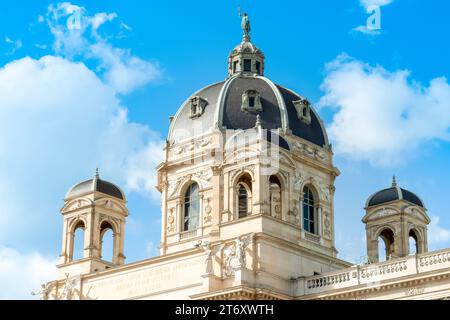 Vienna, Austria - October 4, 2023: A detailed view of the Natural History Museum in Vienna Stock Photo