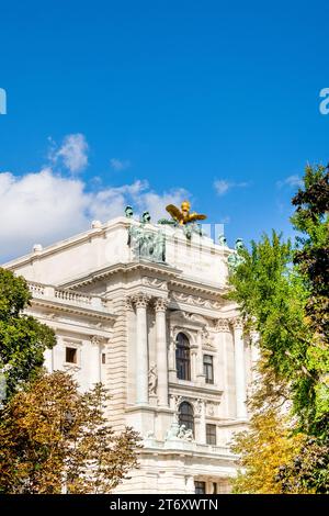 Vienna, Austria - October 4, 2023: Detailed view of the Hofburg imperial palace of the Habsburg dynasty Stock Photo