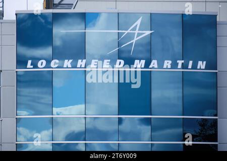 Lockheed Martin sign and Logo, and Maritime Advanced Training and Test ...