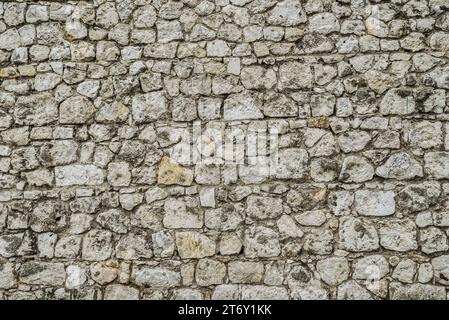 Ancient masonry medieval European castle. Stock Photo