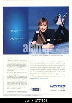 Vintage 'Time' Magazine 18 February 2002 Advert, USA Stock Photo