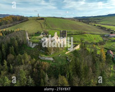 View of Plavec castle, Slovakia. Stock Photo