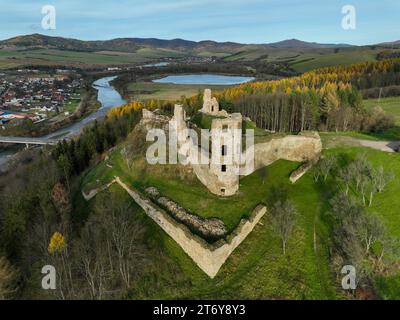 View of Plavec castle, Slovakia. Stock Photo