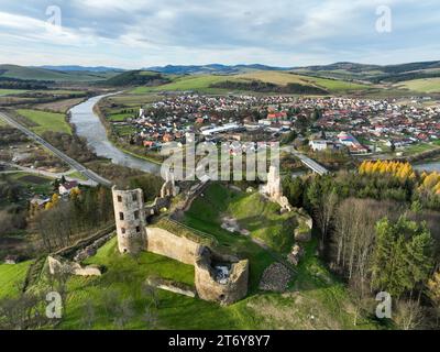 View of Plavec castle, Slovakia. Stock Photo