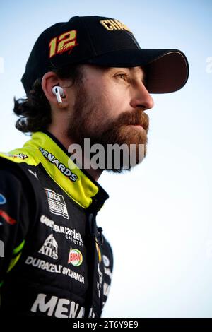 November 5, 2023, Avondale, AZ, USA: Ryan Blaney (12) wins the NASCAR Cup Series Championship at the Phoenix Raceway in Avondale AZ. (Credit Image: © Stephen A Arce Grindstone Media/ASP) EDITORIAL USAGE ONLY! Not for Commercial USAGE! Stock Photo