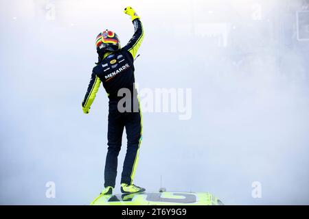 November 5, 2023, Avondale, AZ, USA: Ryan Blaney (12) wins the NASCAR Cup Series Championship at the Phoenix Raceway in Avondale AZ. (Credit Image: © Stephen A Arce Grindstone Media/ASP) EDITORIAL USAGE ONLY! Not for Commercial USAGE! Stock Photo