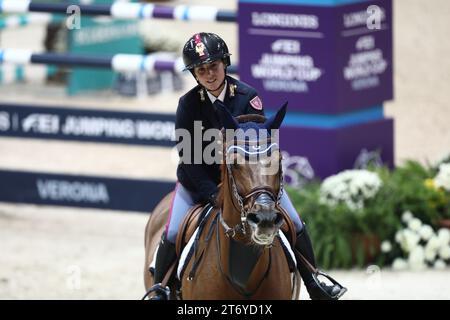 Verona, Italy. 12th Nov, 2023. LONGINES FEI Jumping World Cup™ Verona Credit: Mickael Chavet/Alamy Live News Stock Photo