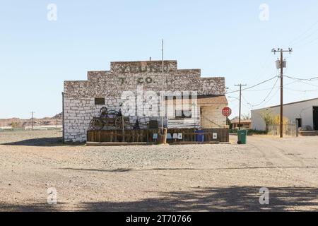 On Bucket of Blood Street in Holbrook, Arizona Stock Photo